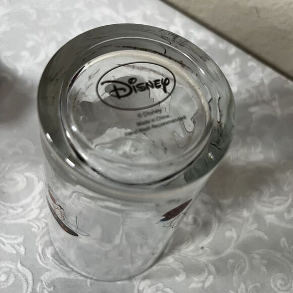 Disney Snow White & 7 Dwarves Grumpy Dwarf Drinking 5” Glass Clear Mushrooms - Picture 8 of 8